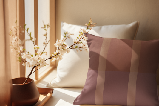 Down to Earth Tone Faux Suede Square Pillow