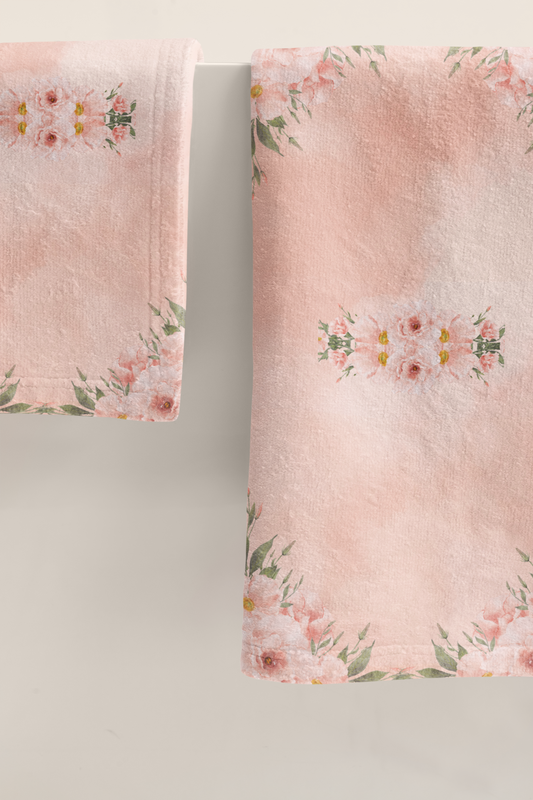 Peachy Keen Polycotton Towel