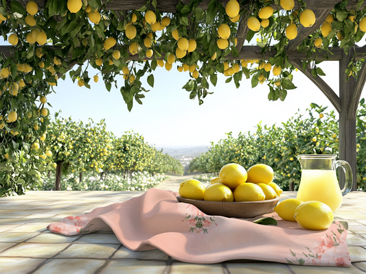 Peachy Keen Tea Towels (cotton, poly)
