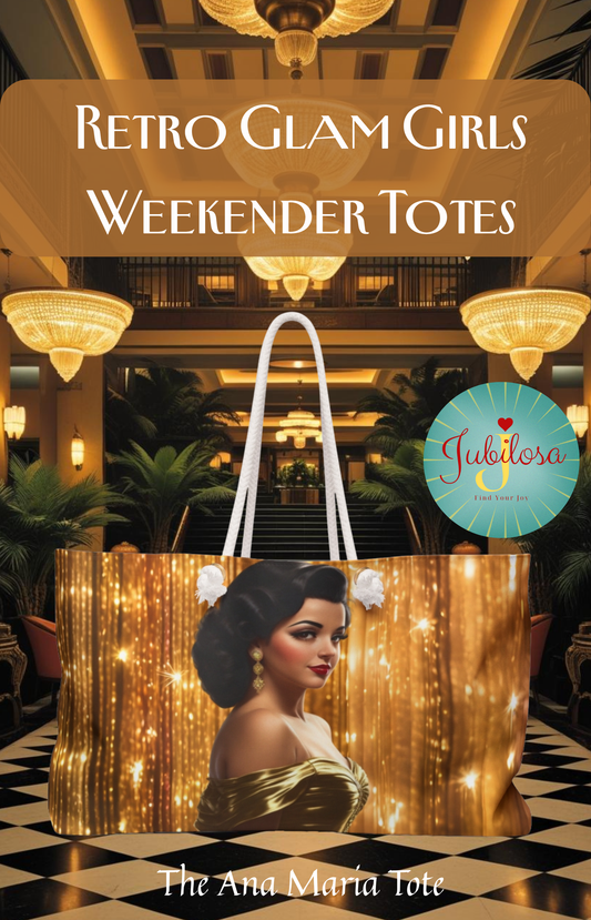 Retro Glam Girl "Ana Maria" Weekender Bag