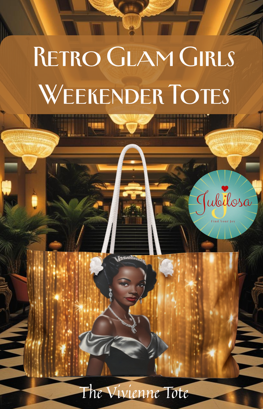 Retro Glam Girl "Vivienne" Weekender Bag