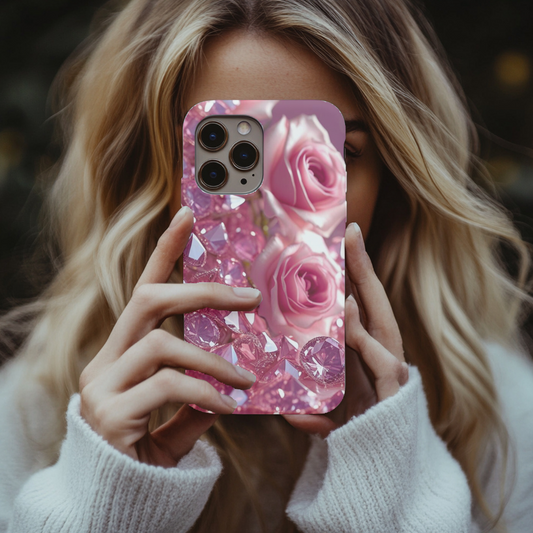 Pink Diamonds & Petals Tough Cases