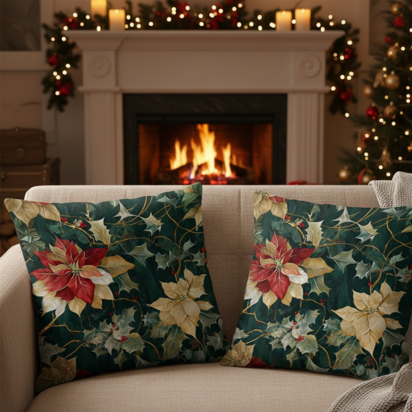 Berries & Bliss Spun Polyester Square Pillow