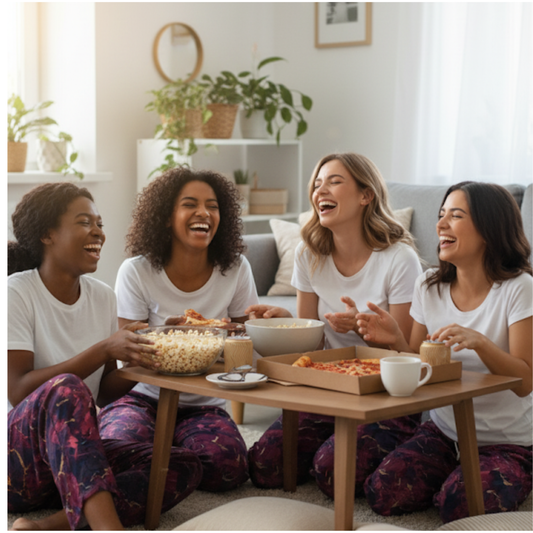 Raspberry Motion Women's Pajama Pants (AOP)