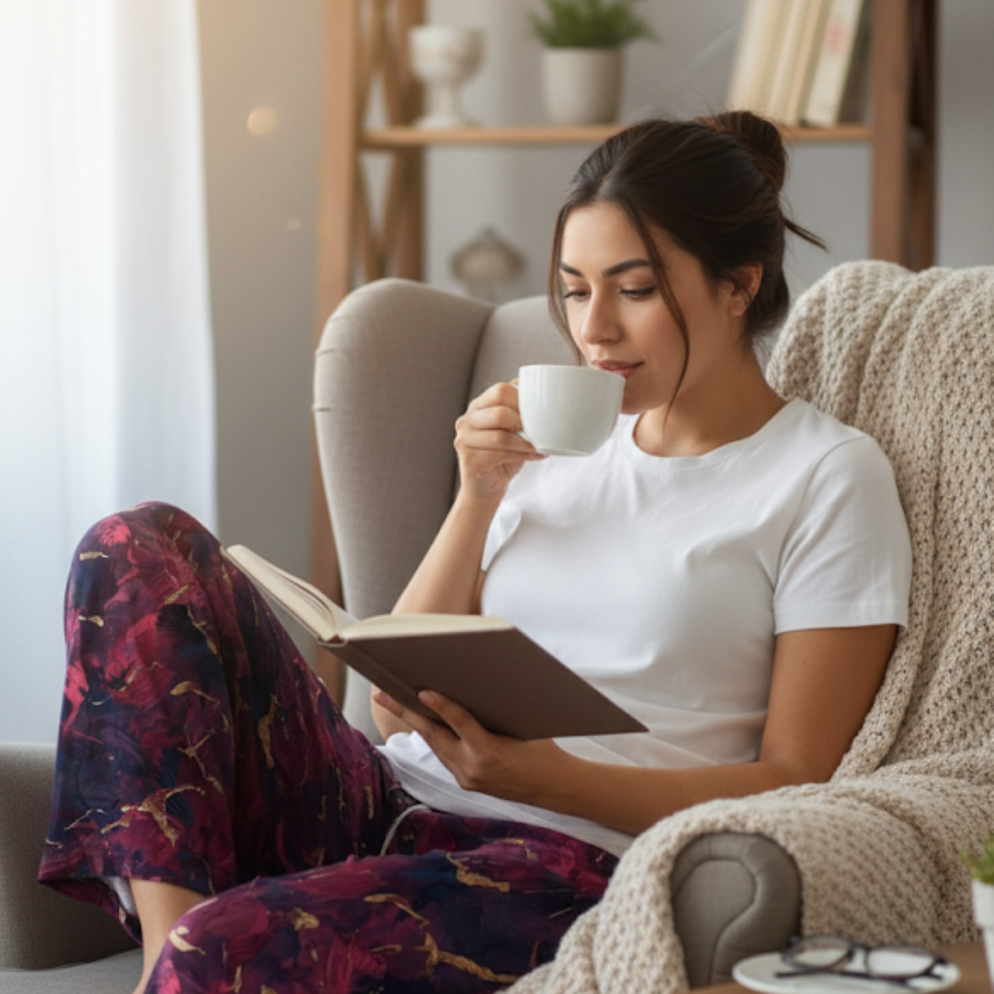 Raspberry Motion Women's Pajama Pants (AOP)