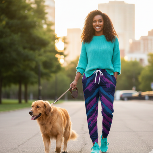 Pink/Blue Athletic Joggers