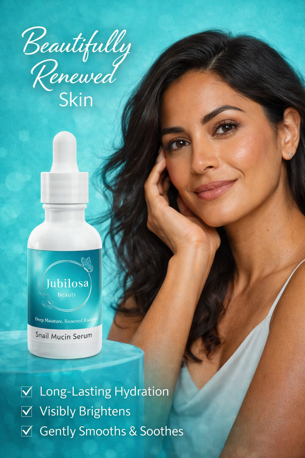 Jubilosa Beauty Snail Mucin Facial Serum, 1oz