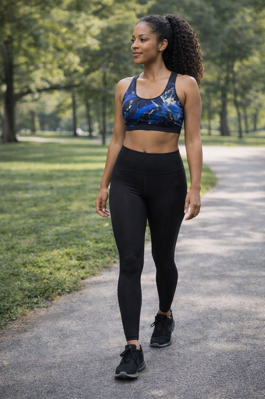 Indigo Motion Sports Bra (AOP)