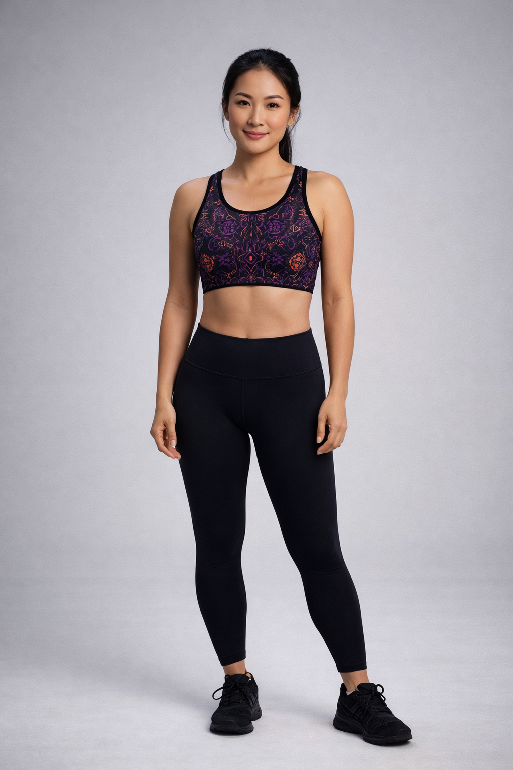 Orchid Dusk Sports Bra (AOP)