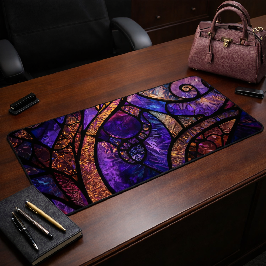 Moonlit Violet Desk Mat