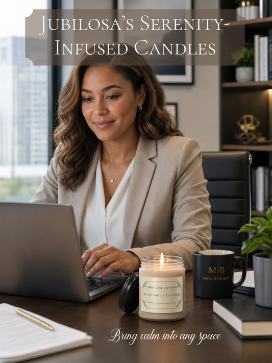 Jubilosa's Serenity-Infused Scented Soy Candles, 9oz