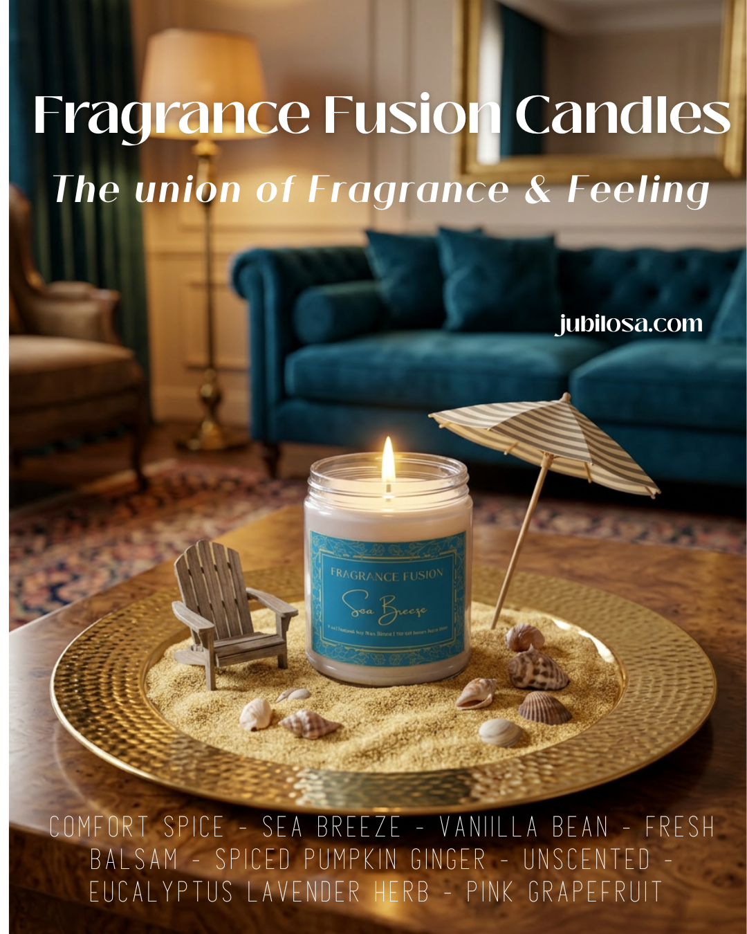 Fragrance Fusion Scented Candles Collection, 9oz