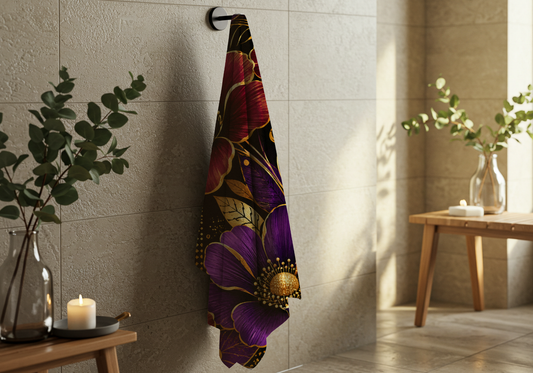 Zuri Garden Towels – Soft Absorbent Luxury Towels with African Floral Design