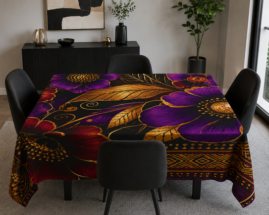 Zuri Garden Tablecloth — Luxurious Boho Dining Decor