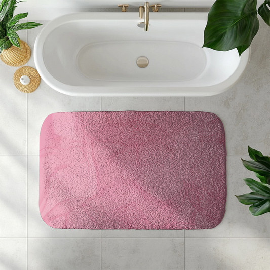 Blush Pink Bath Mat – Soft Plush Bathroom Rug