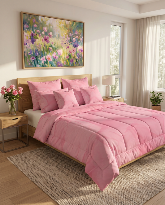 Blush Pink Comforter — Soft Pink Bedding