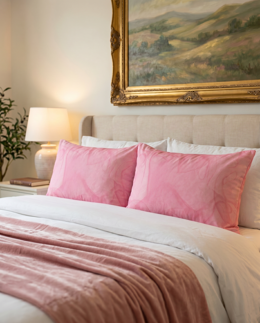 Blush Pink Microfiber Pillowcase – Soft Decorative Pillow Cover