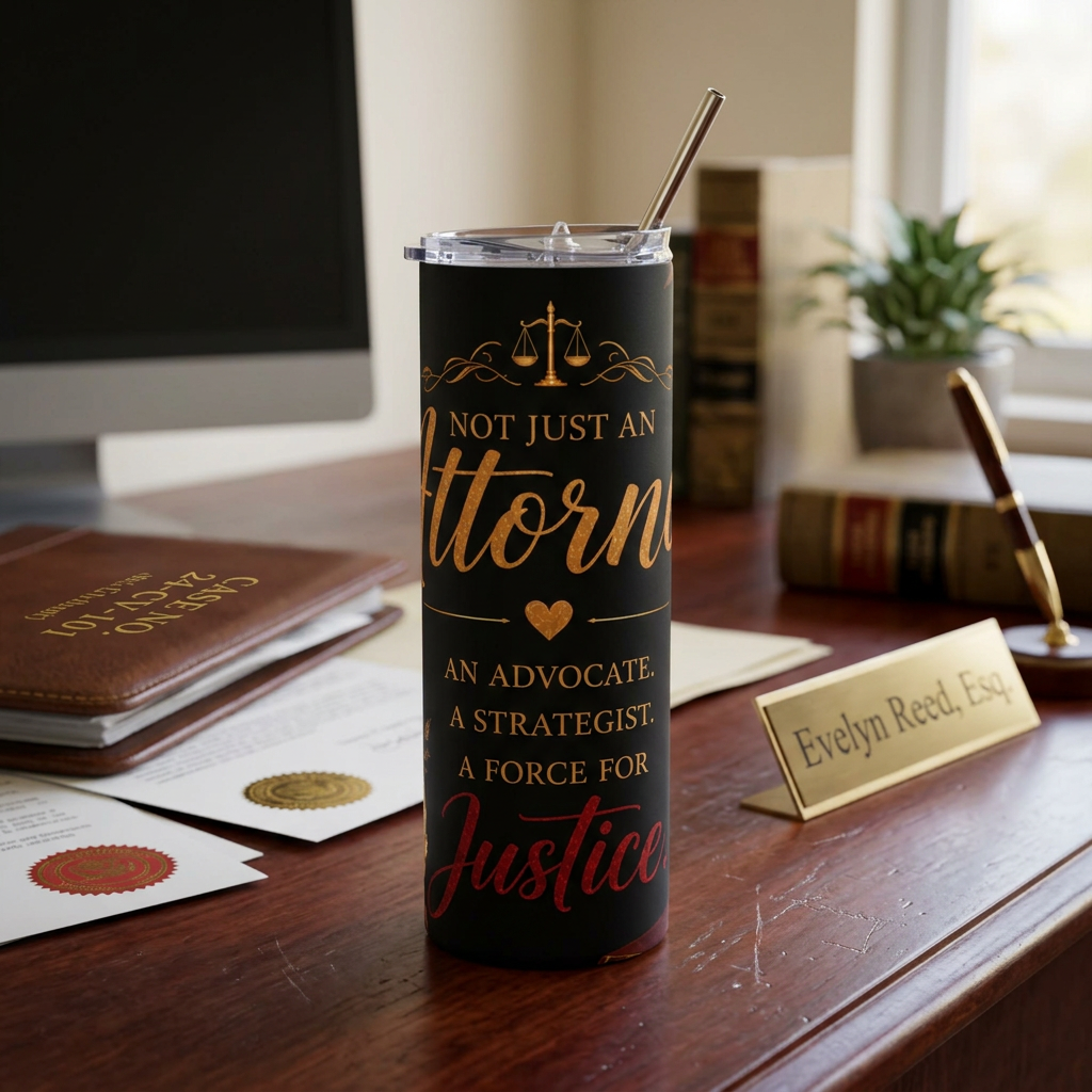 Attorney Tumbler – "Not Just an Attorney" Stainless Steel 20oz Travel Cup