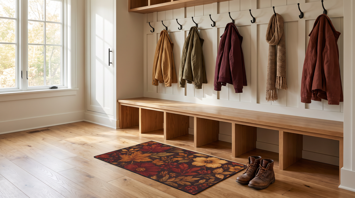 Rustic Fall Heavy Duty Floor Mat