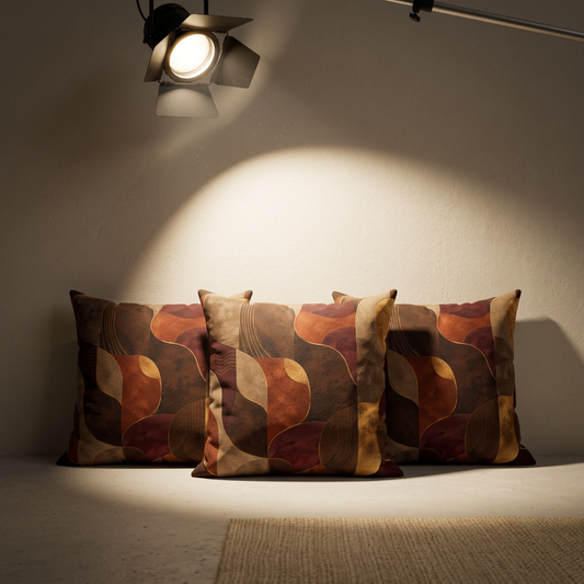 Ember & Earth — Warm Earthtone Decorative Throw Cushion