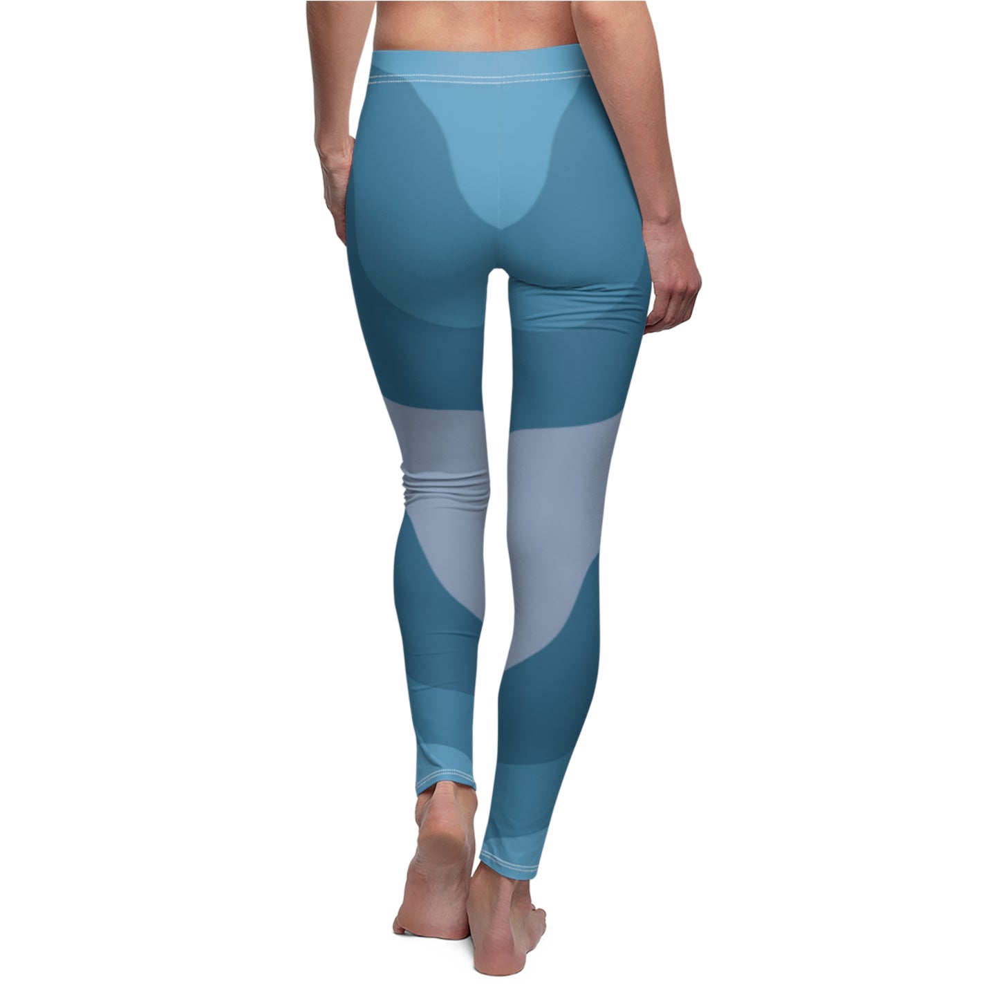 Breaking Blue Women's Cut & Sew Casual Leggings (AOP)