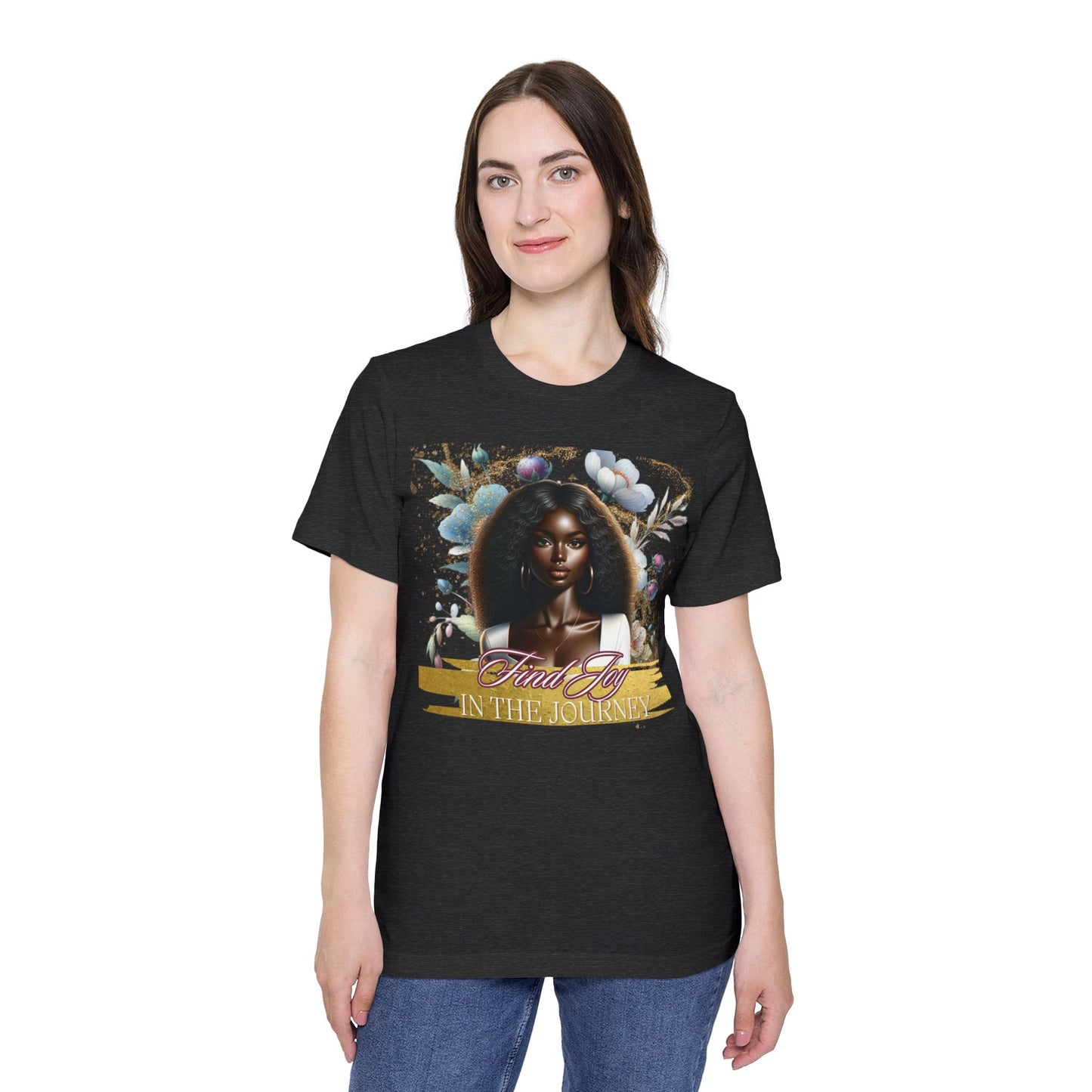 Portrait Graphic T-Shirt 'Find Joy in the Journey' Tee