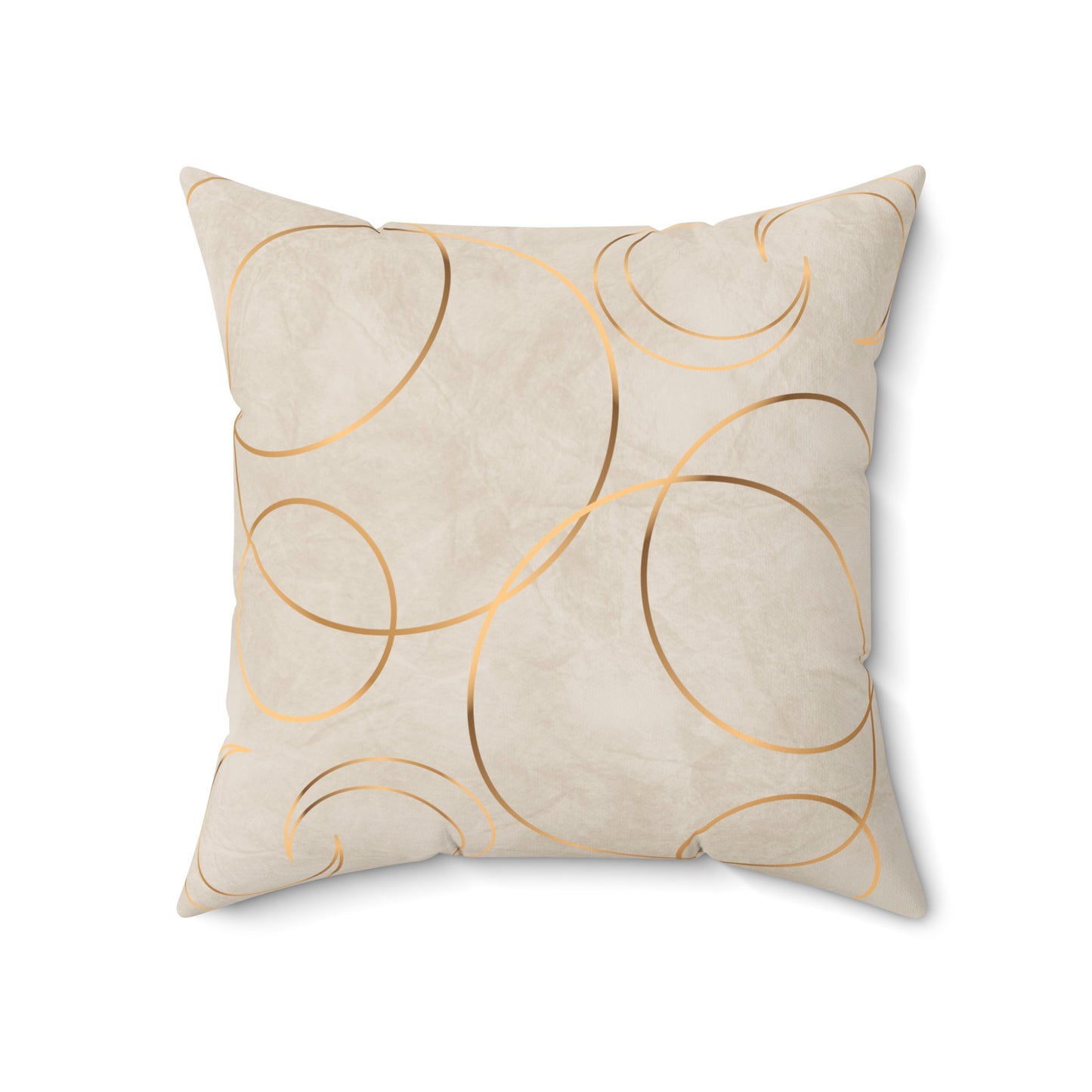 Golden Eclipse Spun Polyester Square Pillow