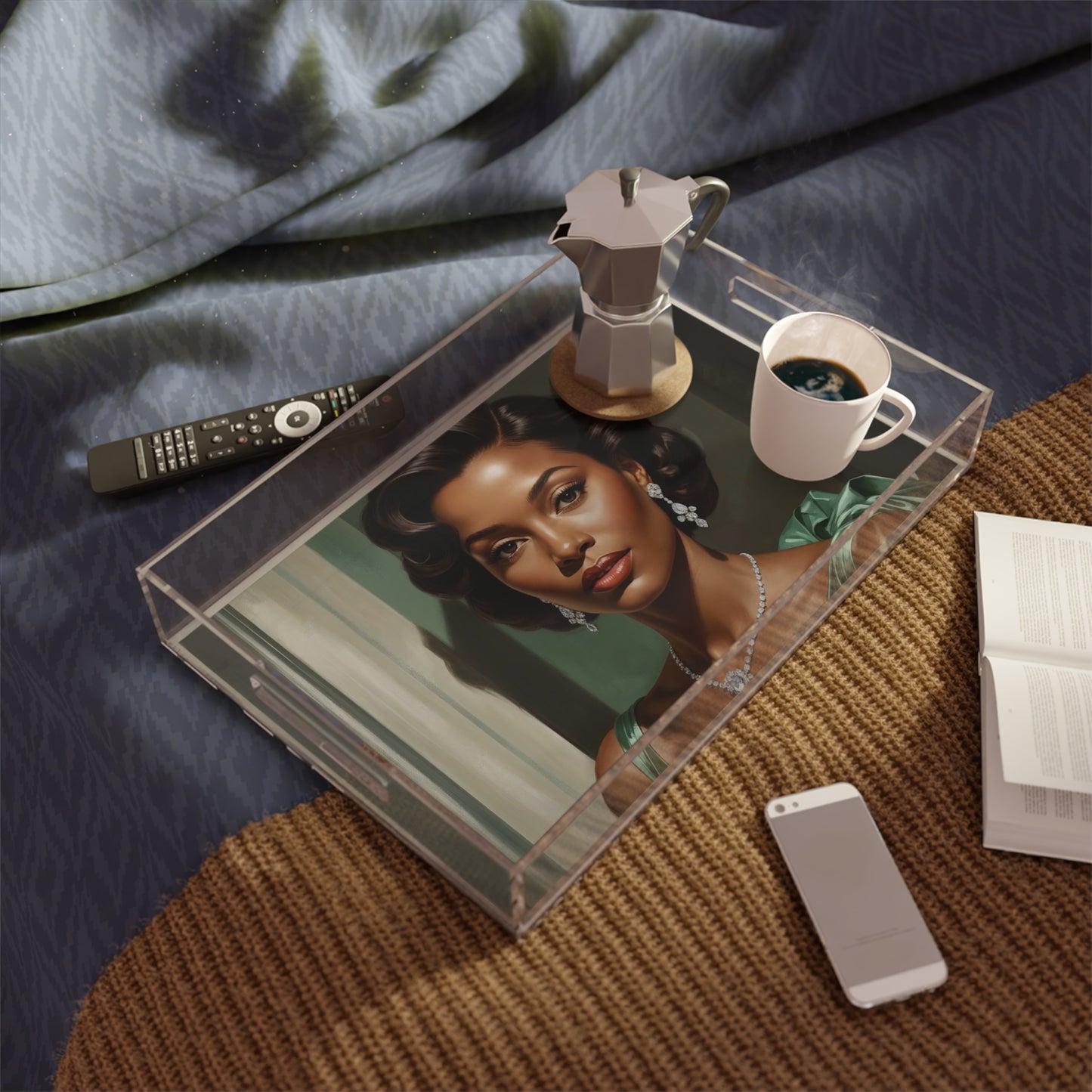 Retro Glam Girls "Diana" Acrylic Serving Tray