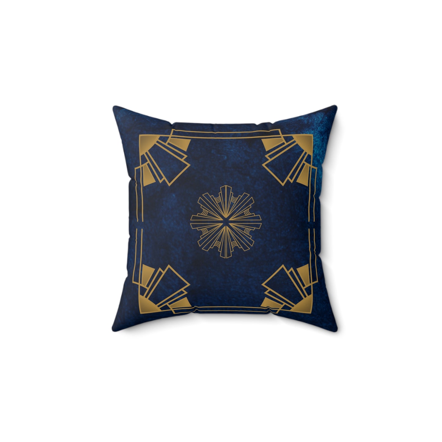 Midnight Luxe (Cobalt Blue) Faux Suede Square Pillow