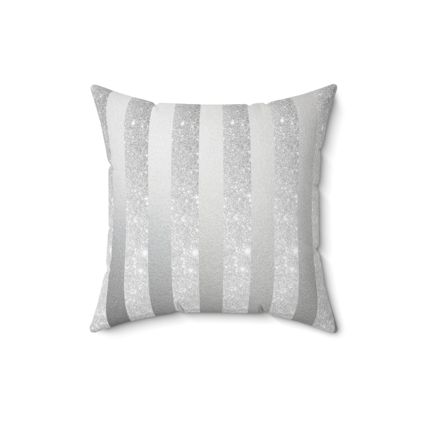 Stardust Gray Faux Suede Square Pillow