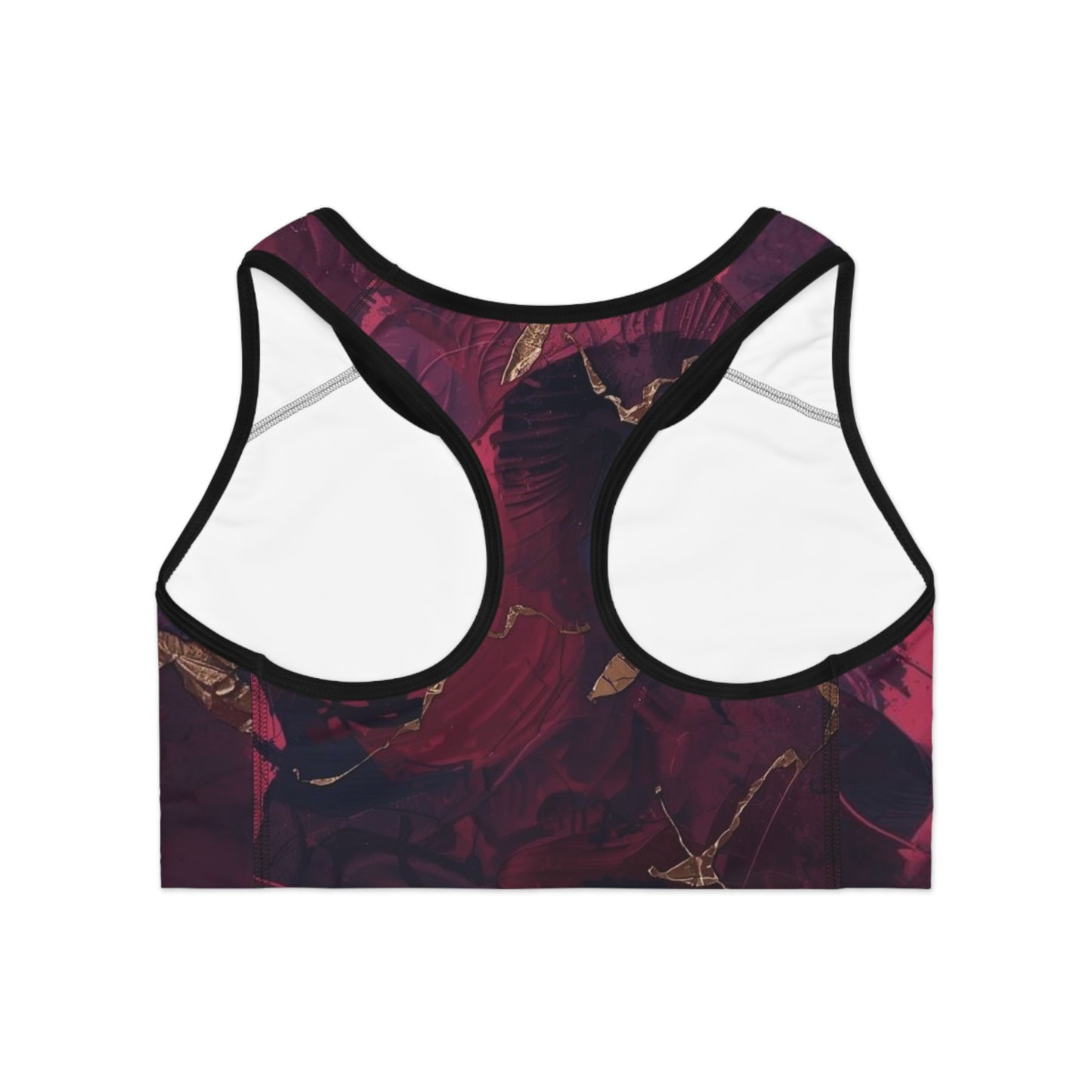 Raspberry Motion Sports Bra (AOP)