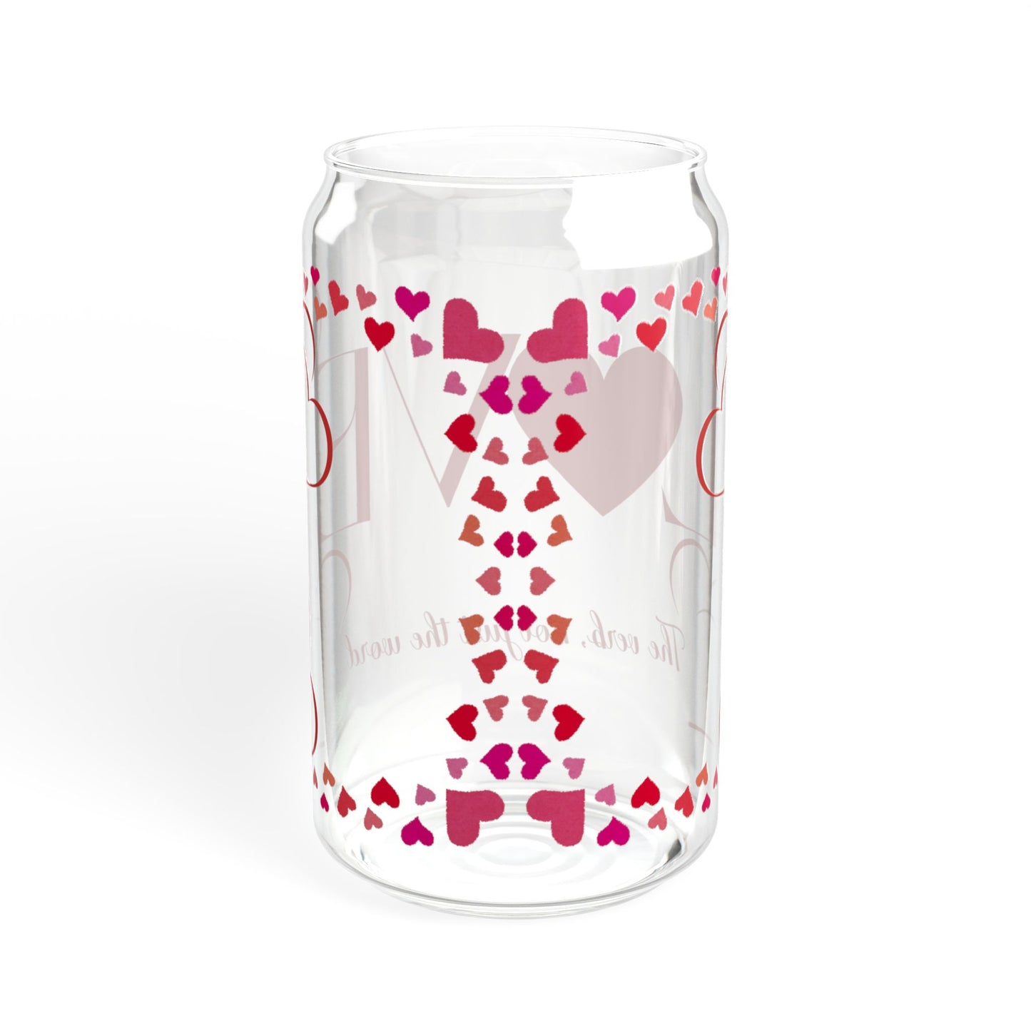 Love, the Verb Sipper Glass, 16oz