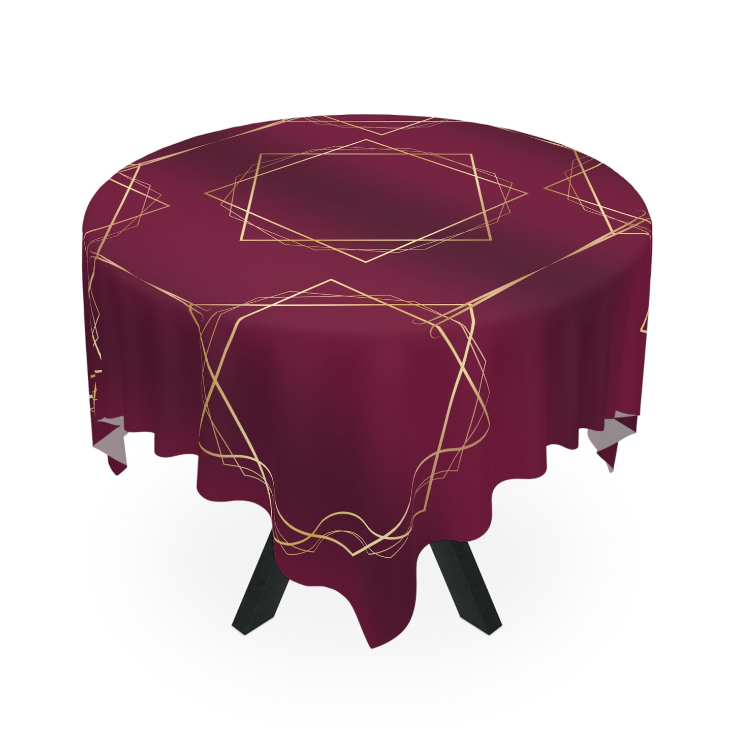 Gilded Elegance (Burgundy) Tablecloth