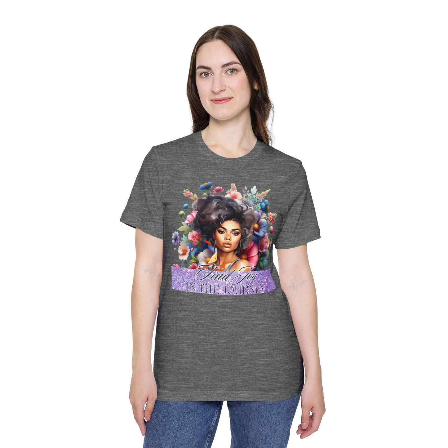 Portrait Graphic T-Shirt — "In The Journey" Inspirational Women’s Tee