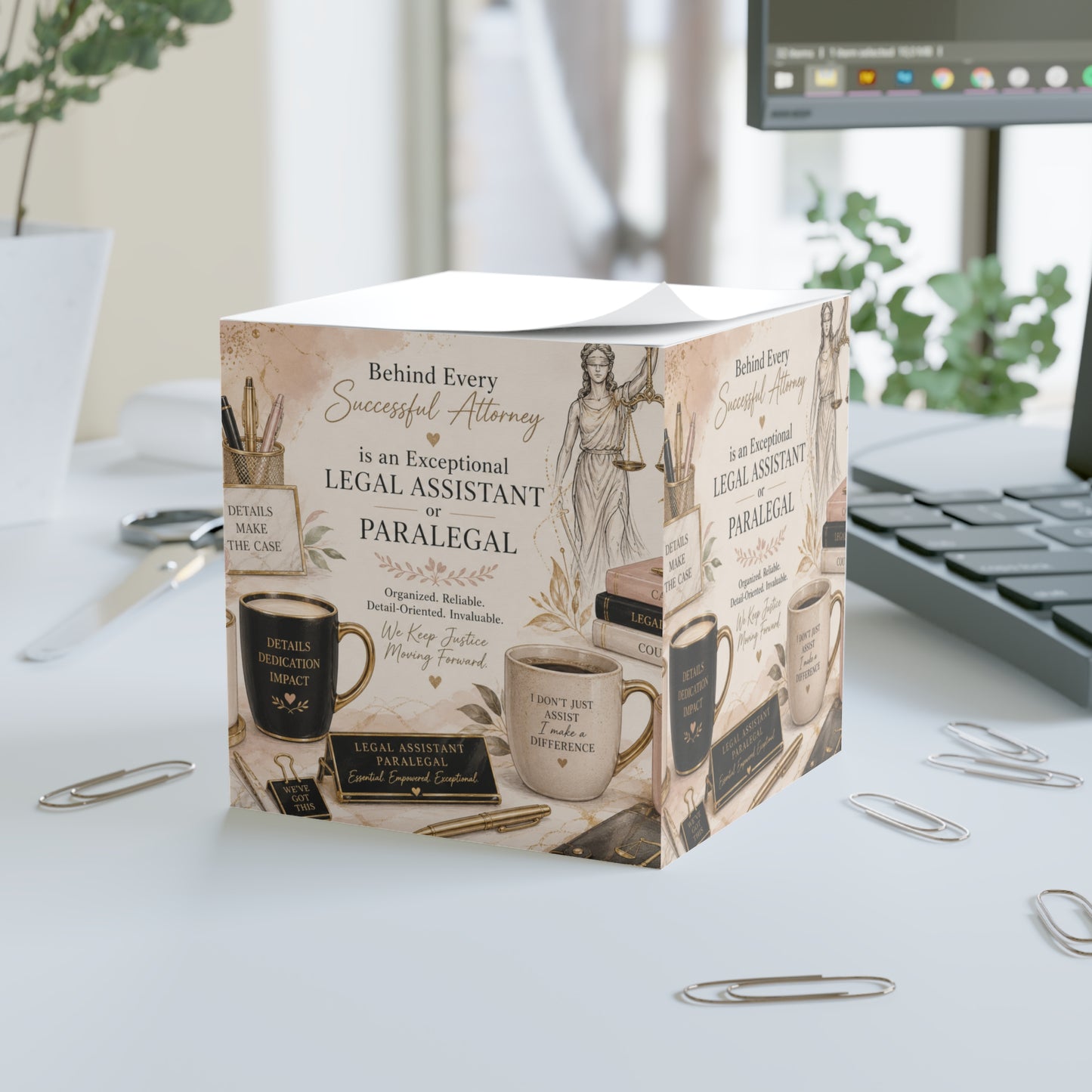 Counsel & Confidence: Paralegal or Legal Asst. Desk Memo Block