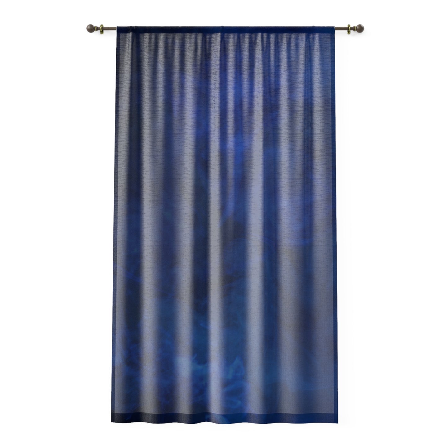 A Kind of Smoky Blue Sheer Curtain Window Curtain