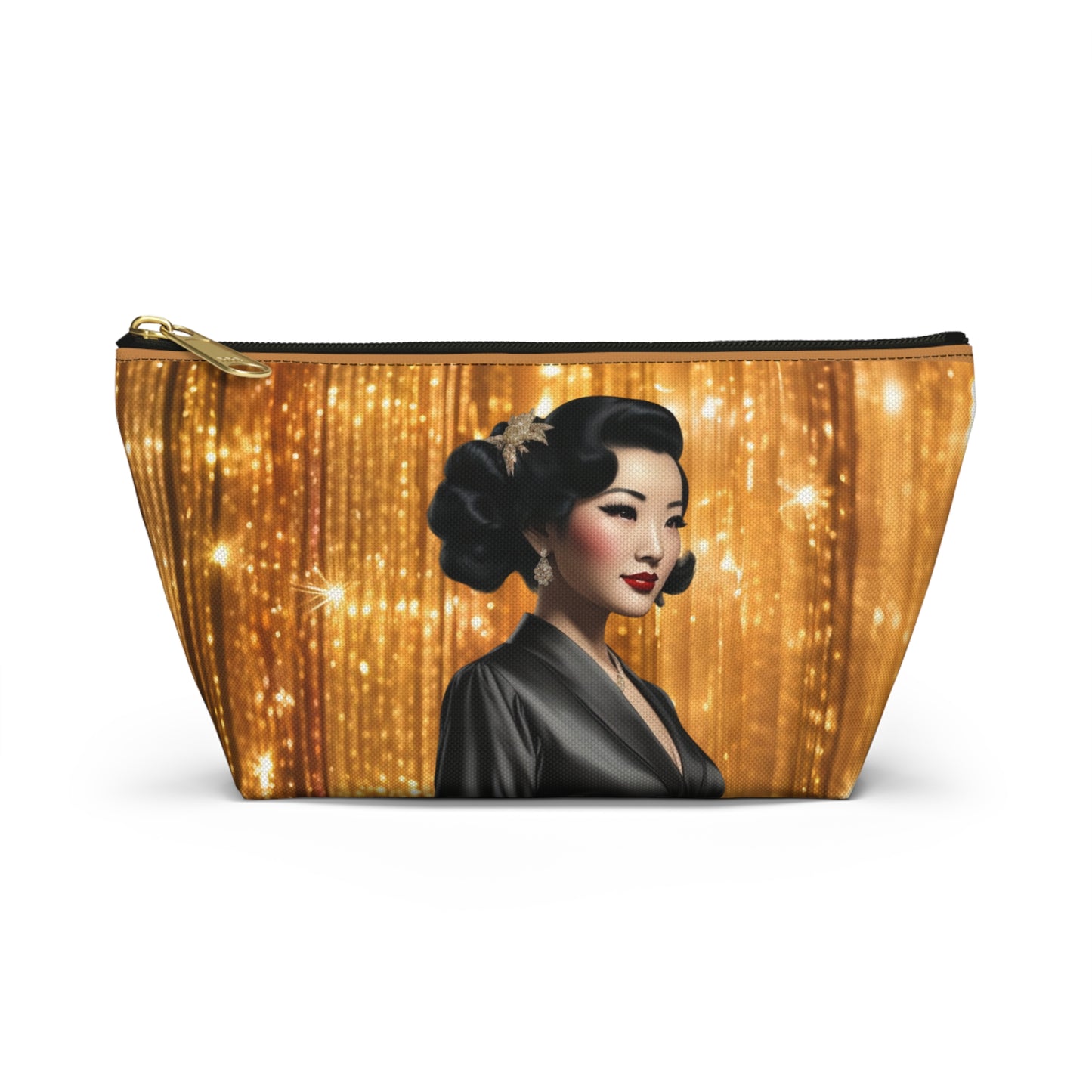 Retro Glam Girl "Keiko" Accessory Pouch w T-bottom