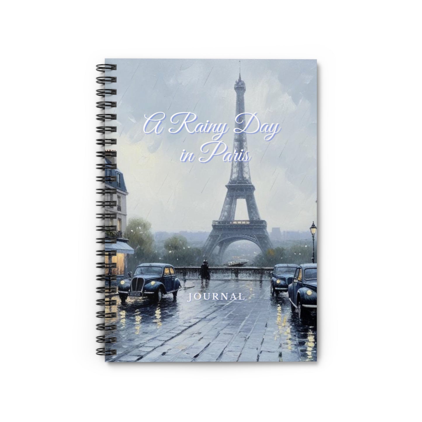 A Rainy Day in Paris Spiral Notebook - Ruled Line