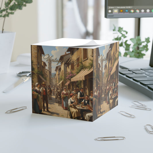 Vintage Italy Note Cube