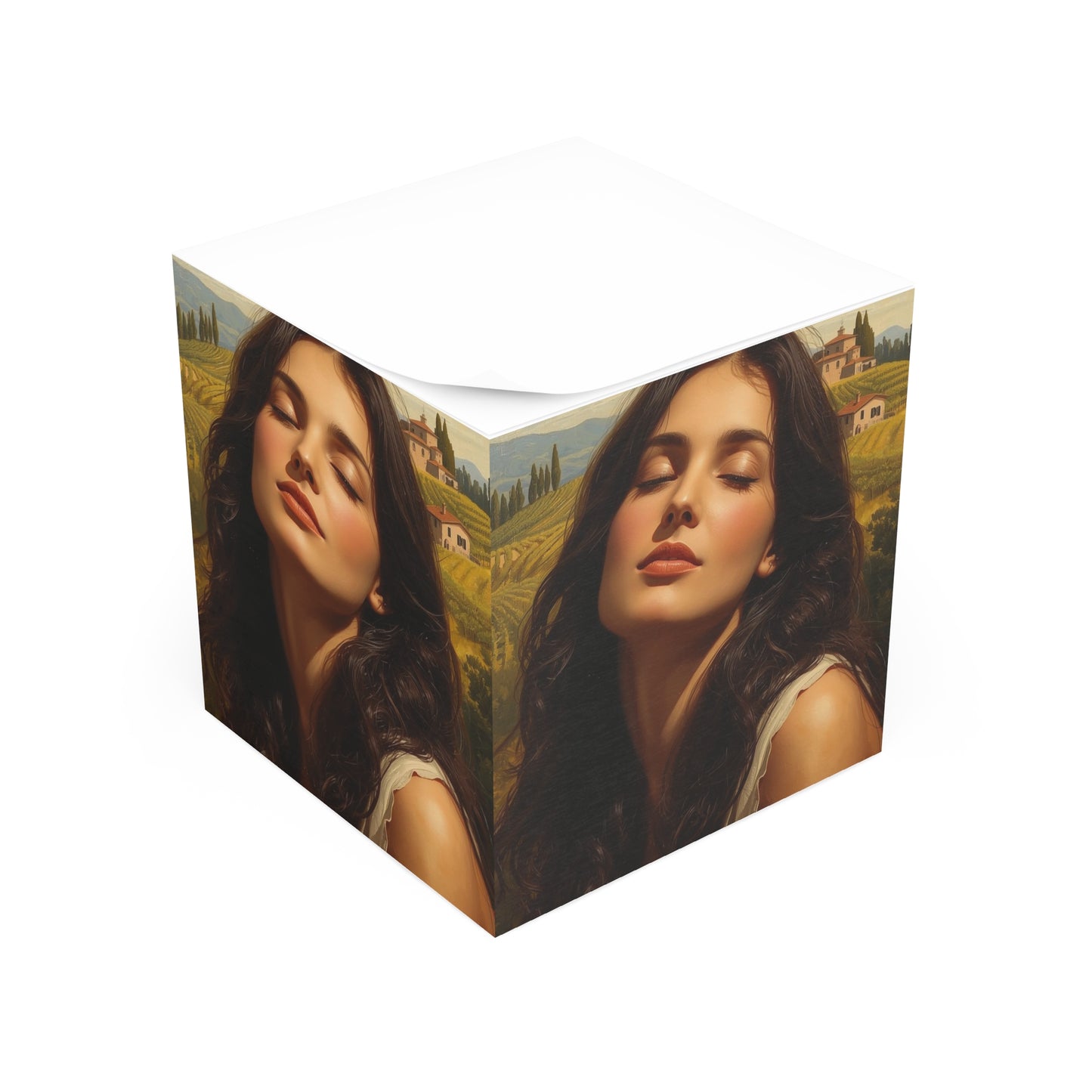 Sunrise in Tuscany Note Cube