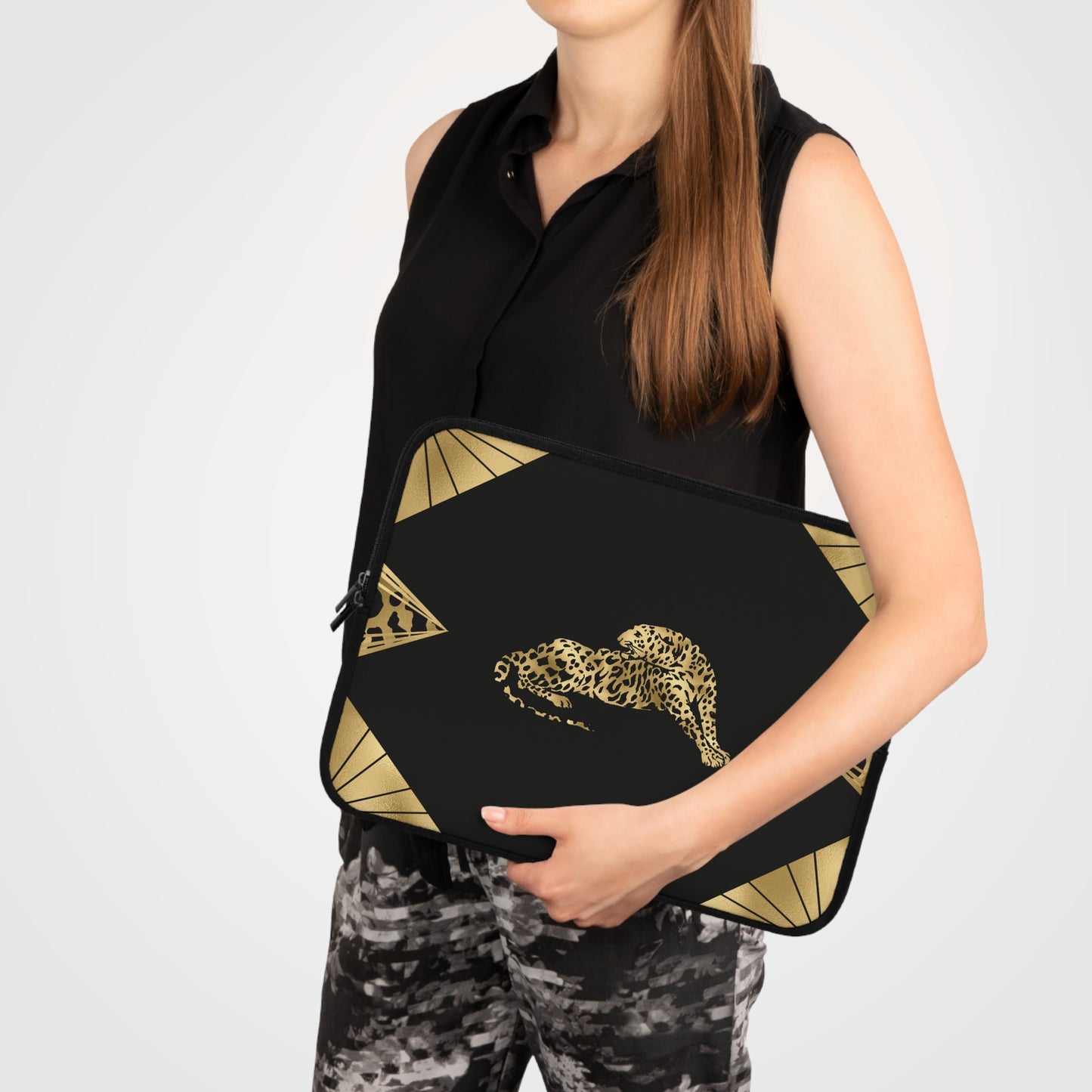 Leopard Ambition Laptop Sleeve