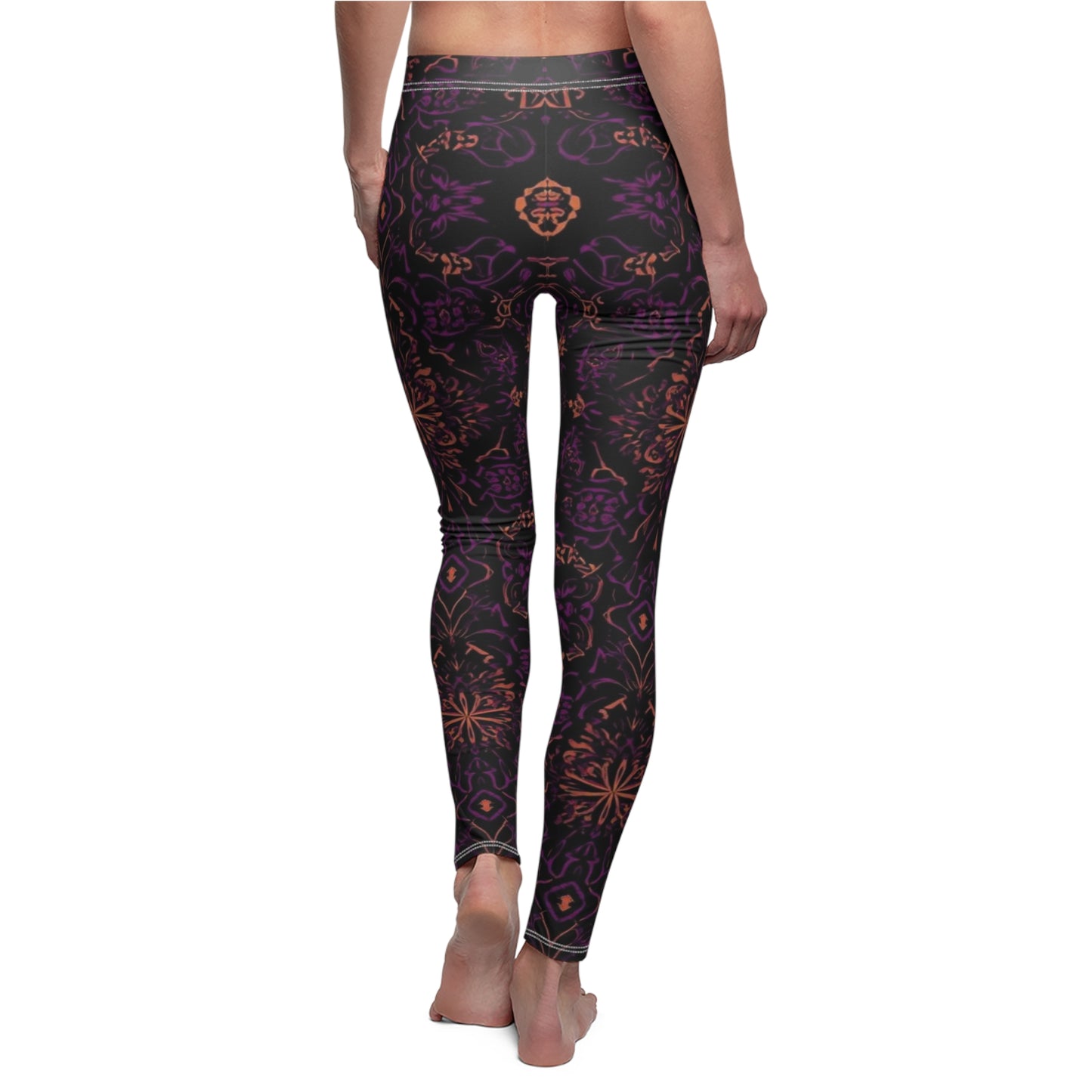Orchid Dusk Women's Cut & Sew Casual Leggings (AOP)