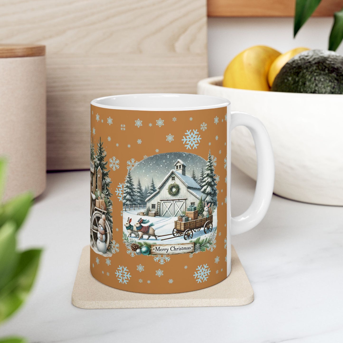 Merry Christmas 2 Ceramic Mug, (11oz, 15oz)