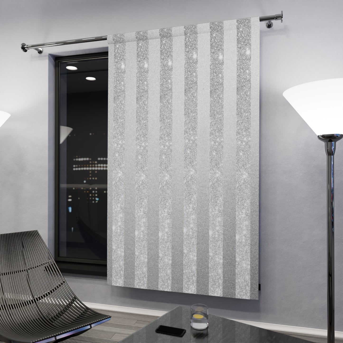 Stardust Gray Blackout Window Curtains (1 Piece)