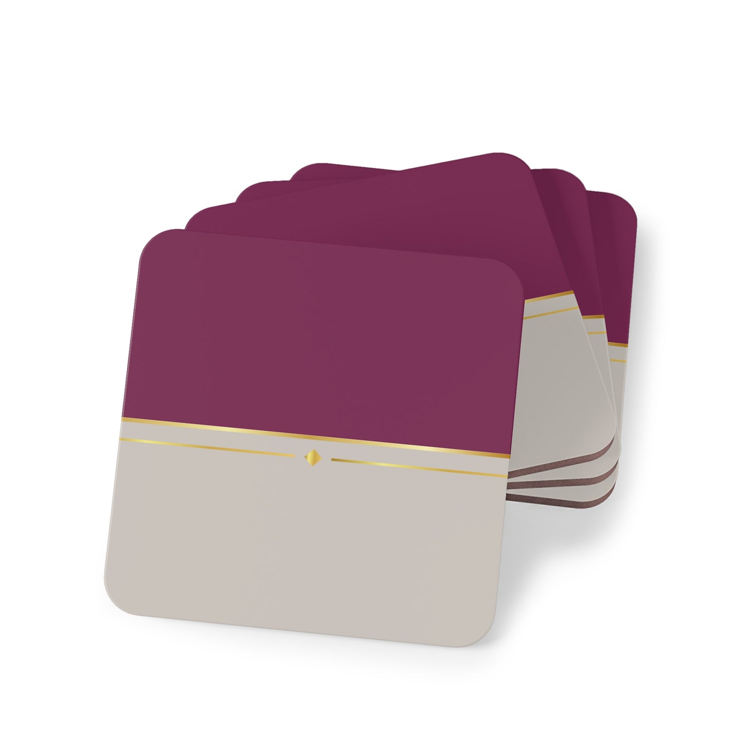 Fuchsia & Taupe Haven Coasters