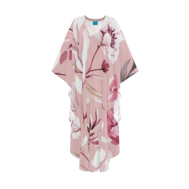 Pink & White Floral Kaftan