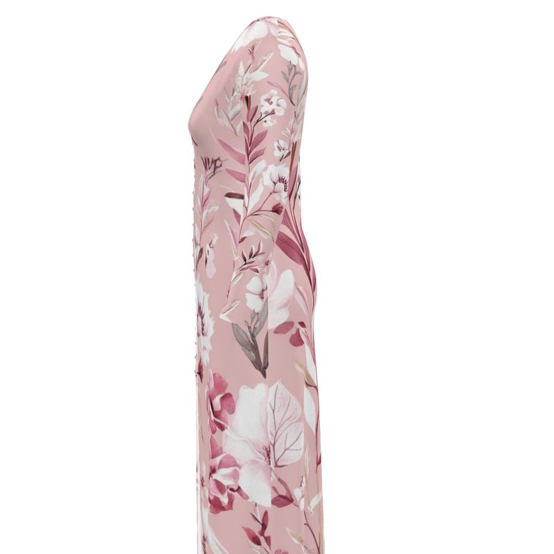 Pink & White Floral Ladies Cardigan