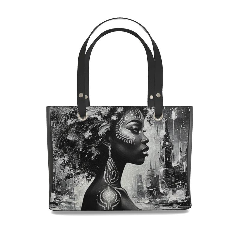 Glam Girl Silver/Black Handbags