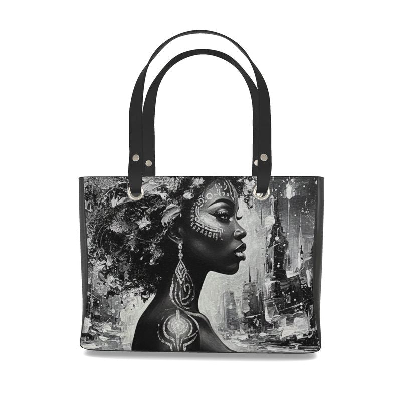 Glam Girl Silver/Black Handbags