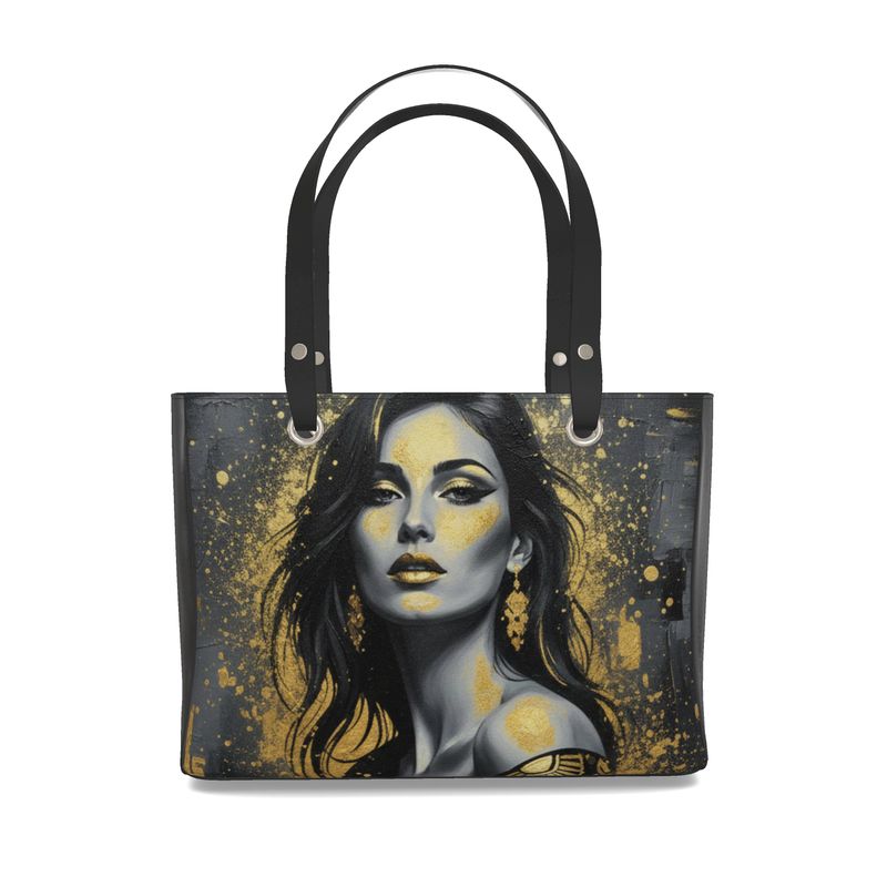 Glam Girl Gold/Black Handbags